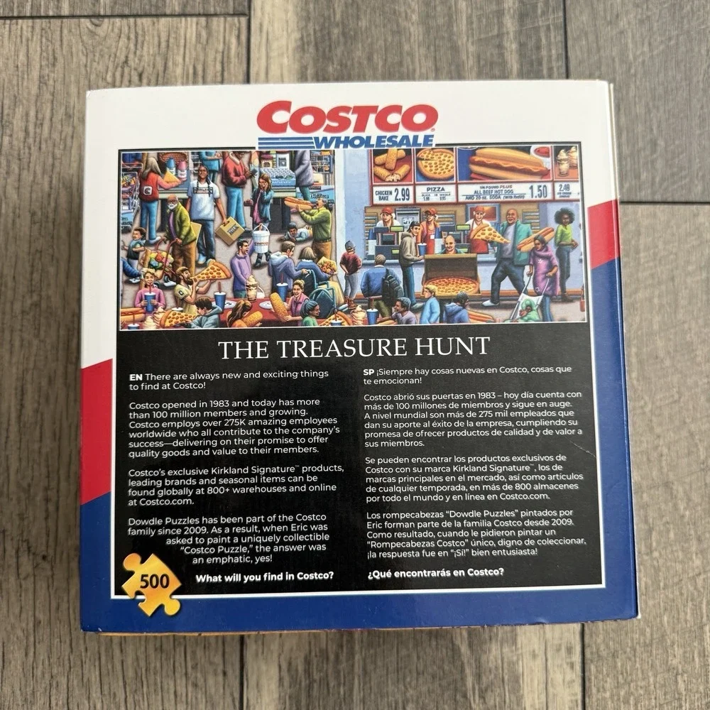 Dowdle Costco Wholesale The Treasure Hunt 500pc Jigsaw Puzzle 19x26 USA 2021 NEW
